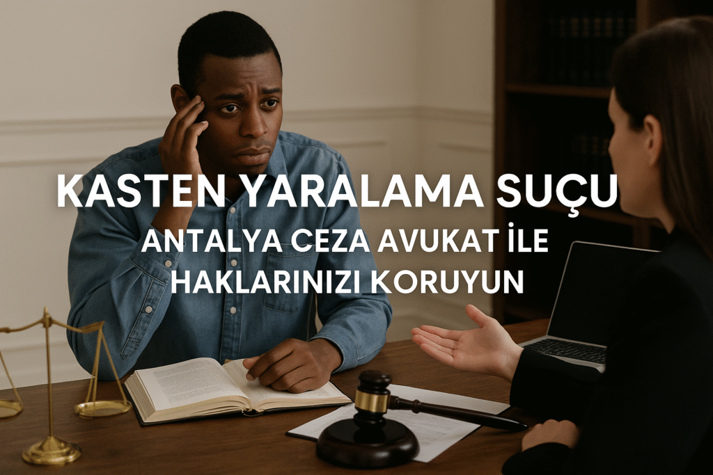 Antalya’da kasten yaralama suçundan dolayı avukatıyla görüşen bir kişi