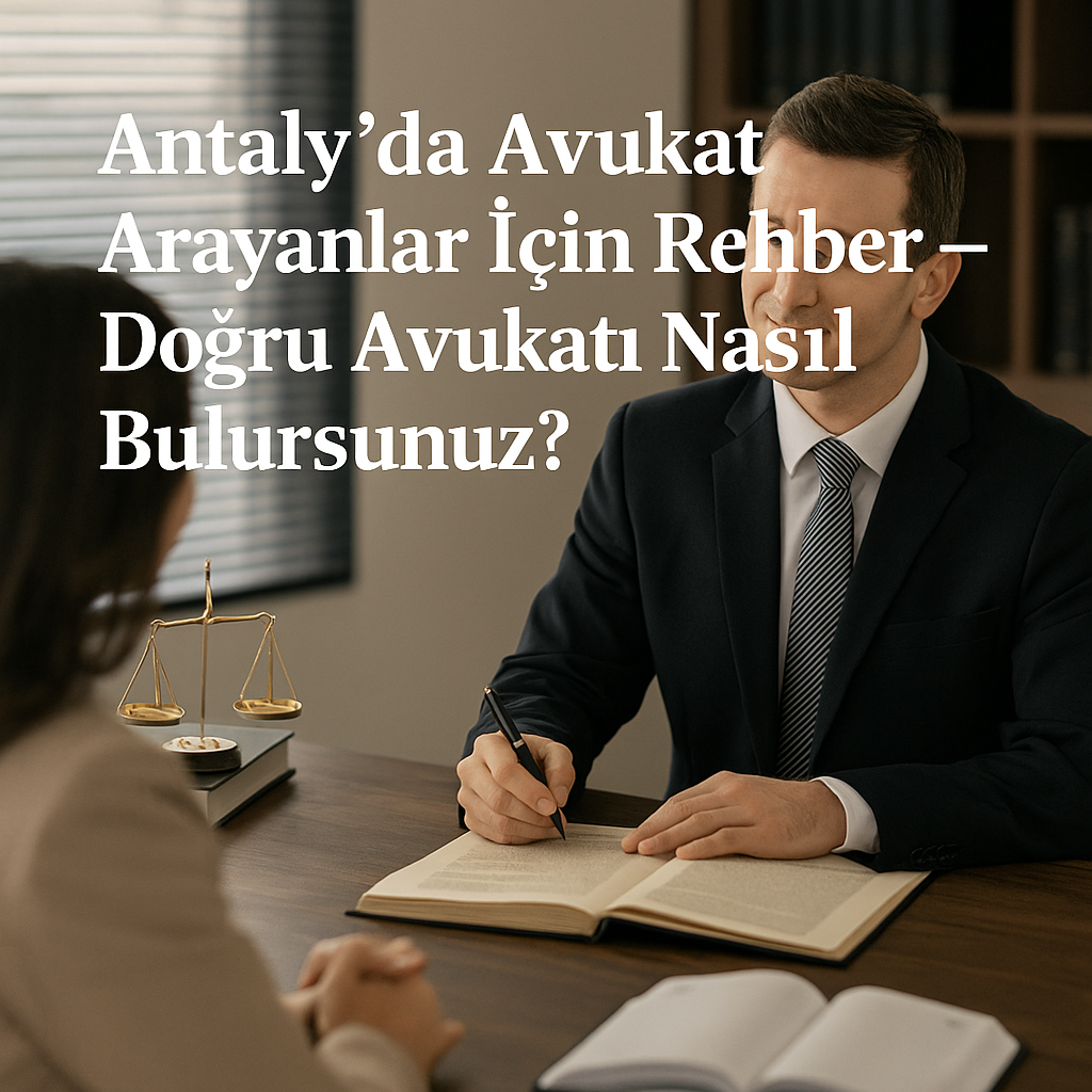 Antalya’da avukat seçerken dikkat edilmesi gerekenler