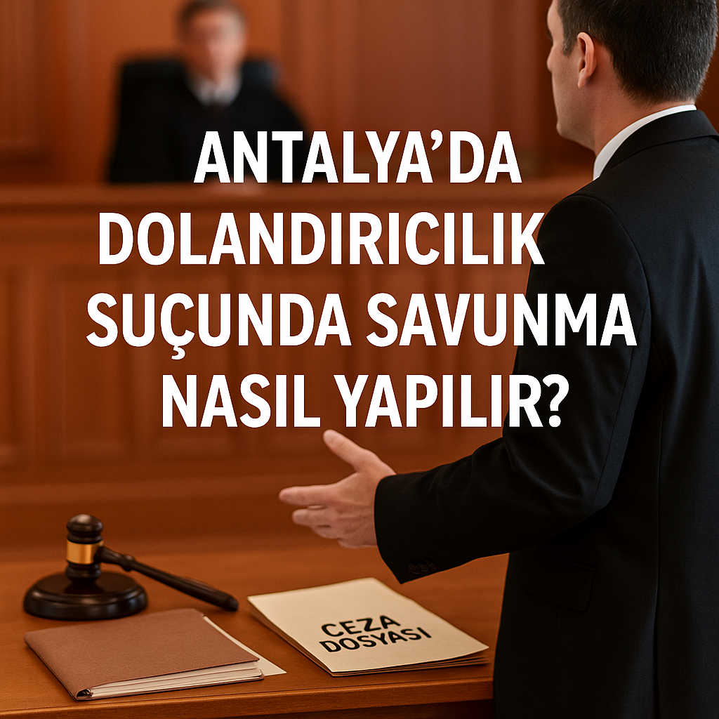 Antalya dolandırıcılık suçlamasında savunma yapan ceza avukatı